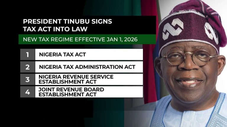 Tinubu Signs Sweeping Tax Reforms into Nigerian Law—but Revenue Expectations Tempered by Low Incomes