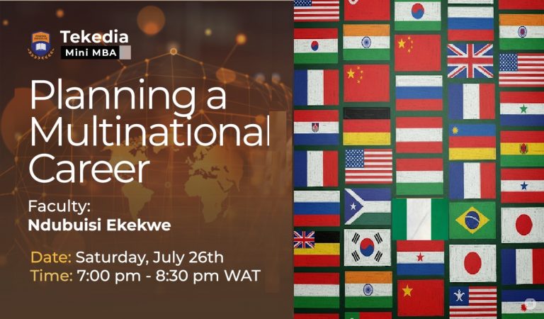 Planning a Multinational Career in our Contemporary Interconnected World