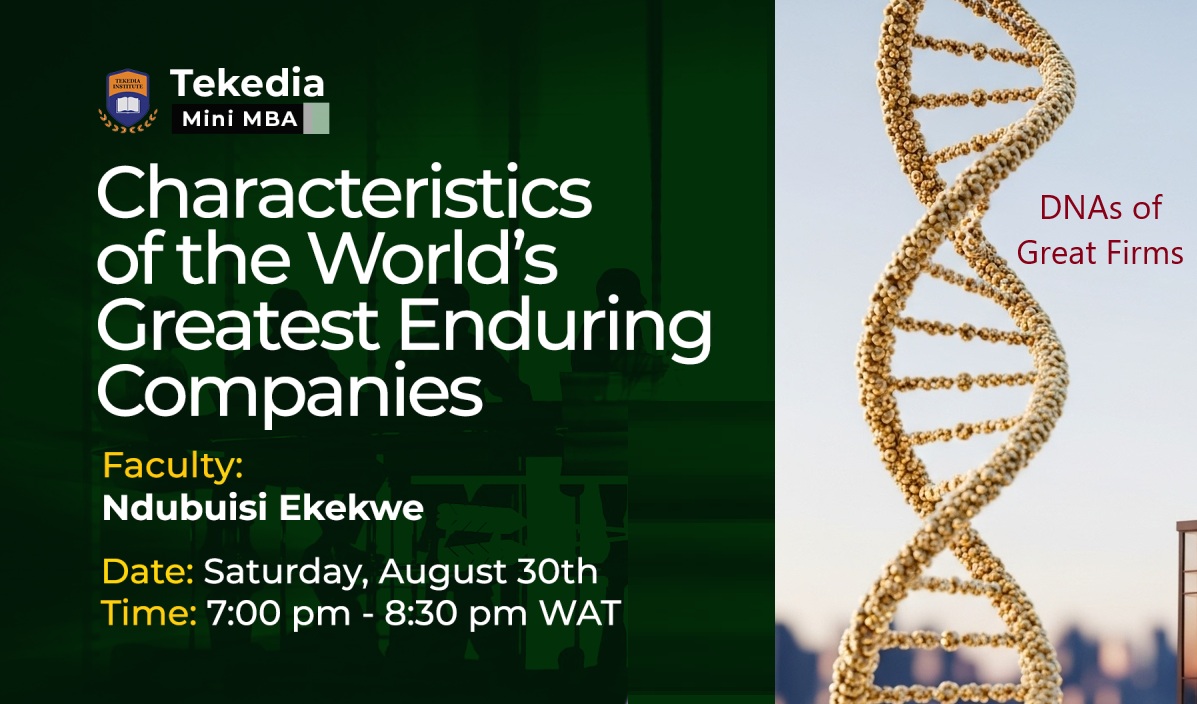 Characteristics of the World’s Greatest Enduring Companies