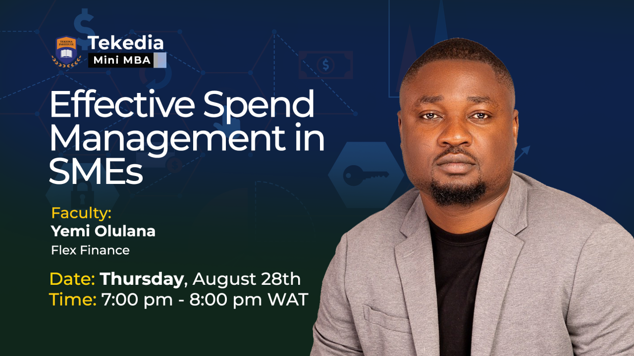 Effective Spend Management in SMEs – Tekedia Mini-MBA