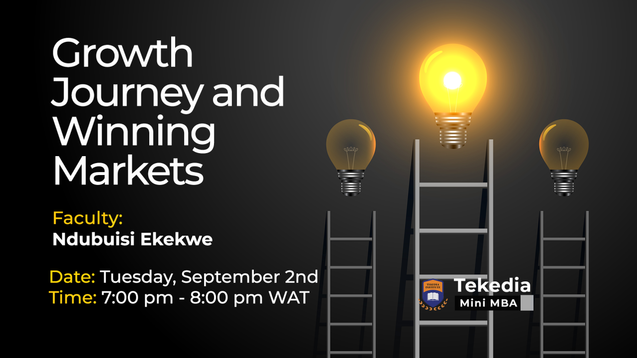 Growth Journey and Winning Markets – Ndubuisi Ekekwe
