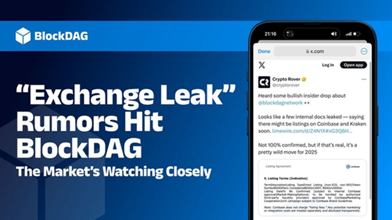 ATOM & Binance Coin (BNB) Prices Drop! BlockDAG’s $430M+ Presale Booms After Coinbase-Kraken Listing Plans Leak