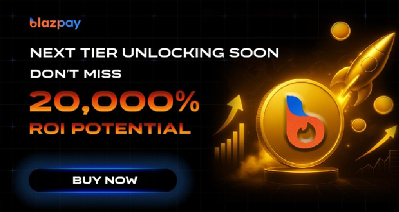 Blazpay – Best Crypto Presale 2025, integrating AI and DeFi for 100x potential returns.