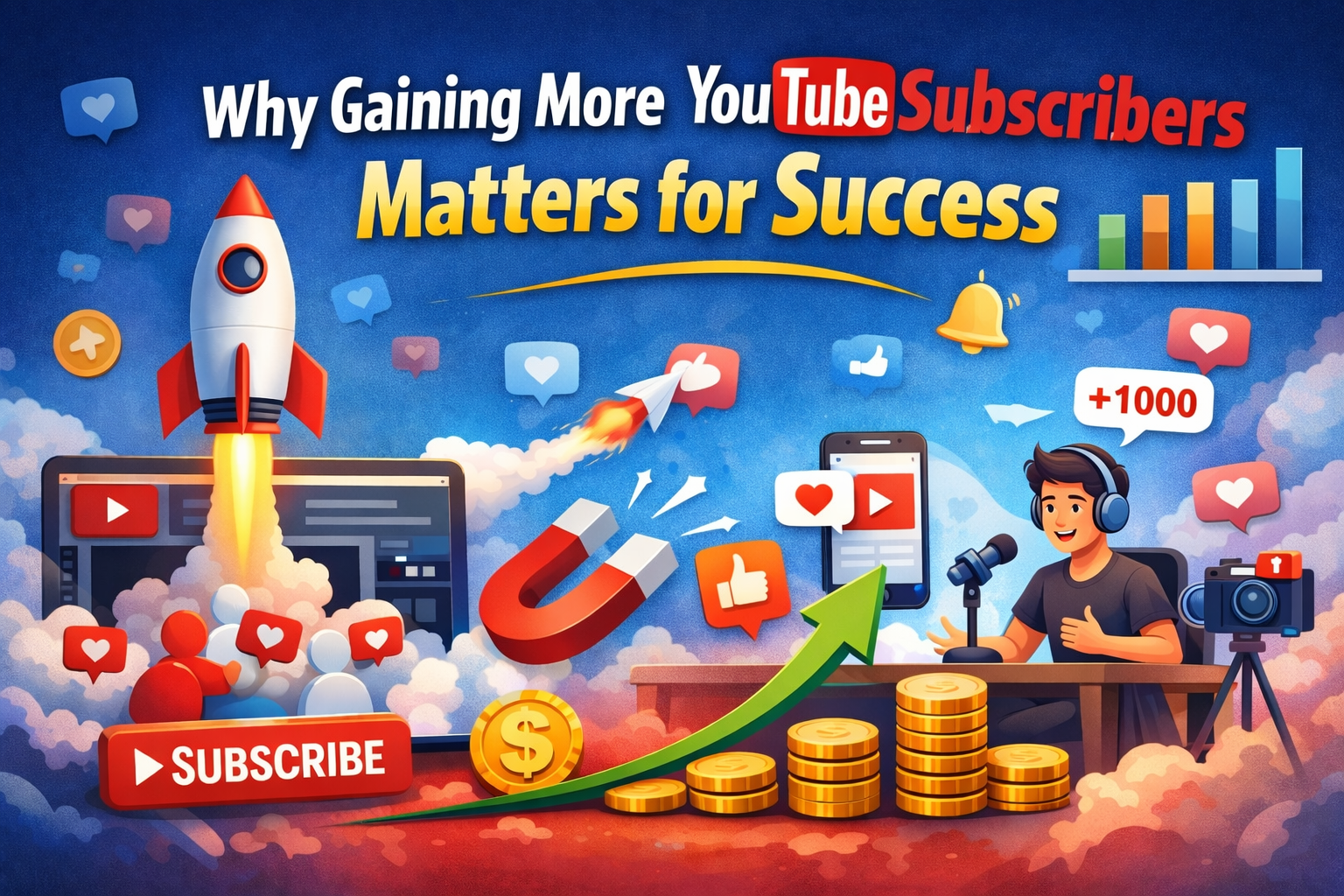 Why Gaining More YouTube Subscribers Matters for Succes