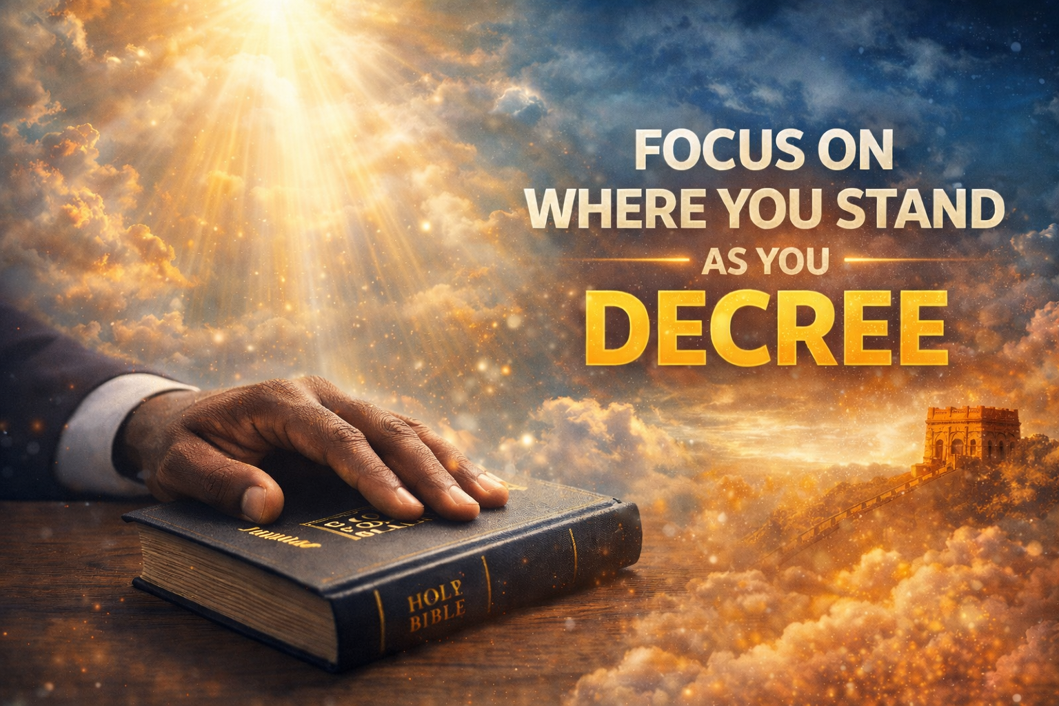 Focus On Where You Stand When You Decree