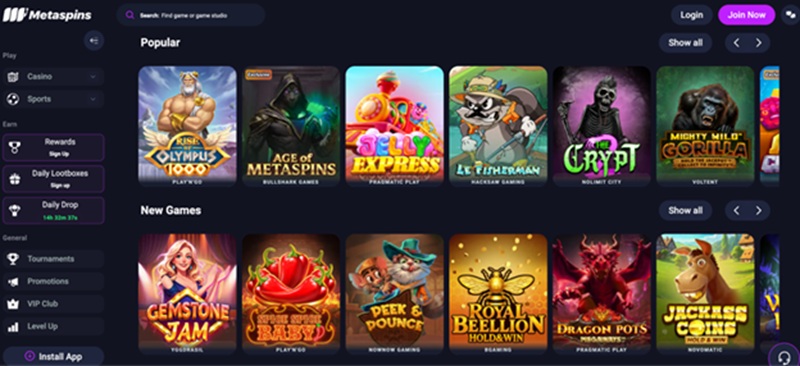 Metaspins vs Moonbet: 3,000 vs 10,000+ Crypto Games & Rakeback Tested