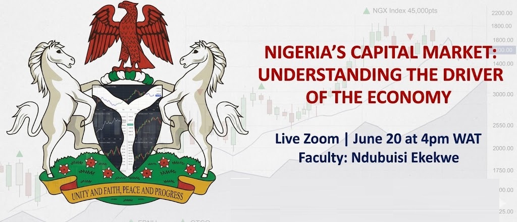 The Nigeria Capital Market Masterclass Zoom Begins Today at 4pm WAT