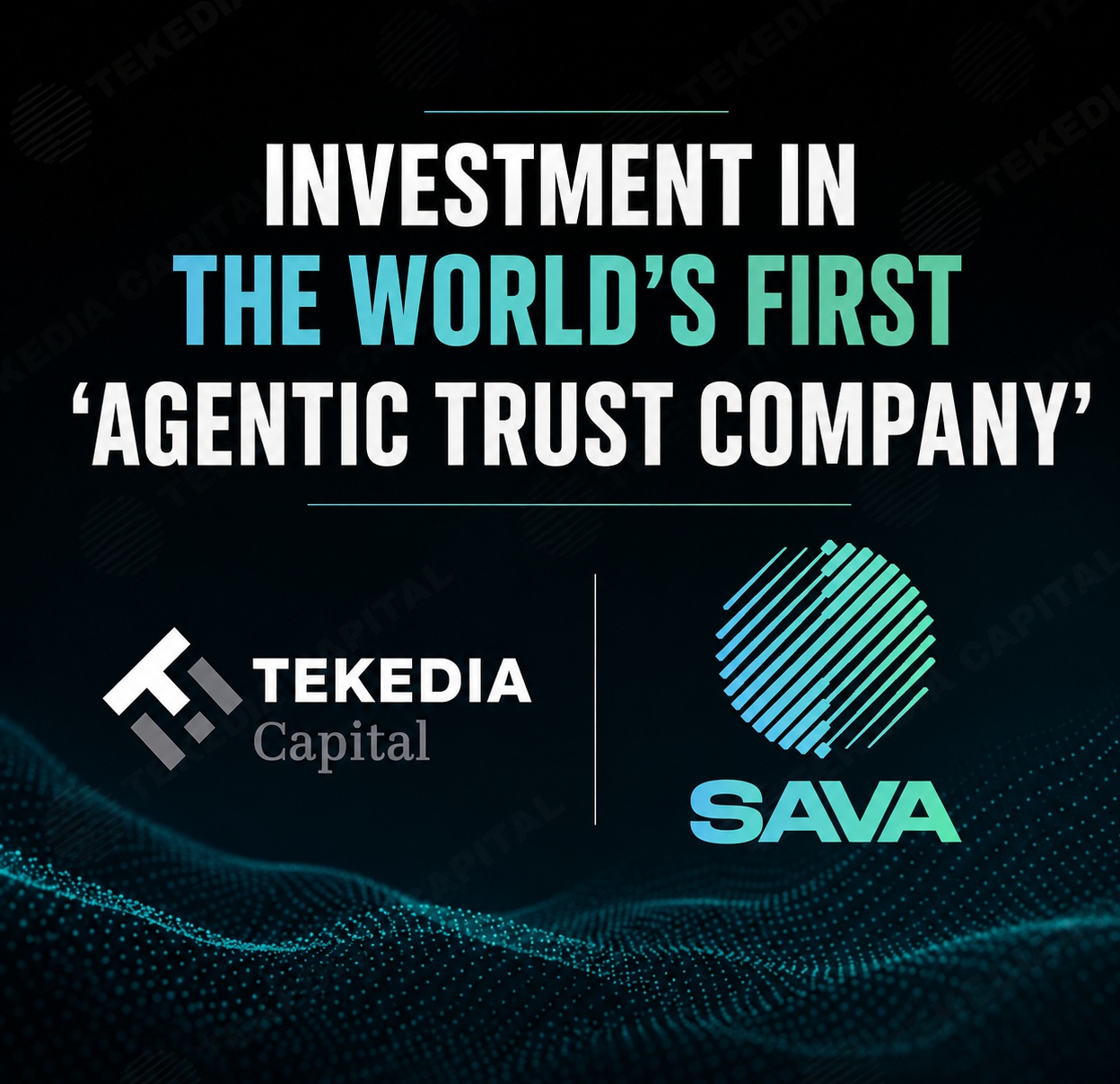 Tekedia Capital Invests in Sava, The World’s First “Agentic Trust Company”