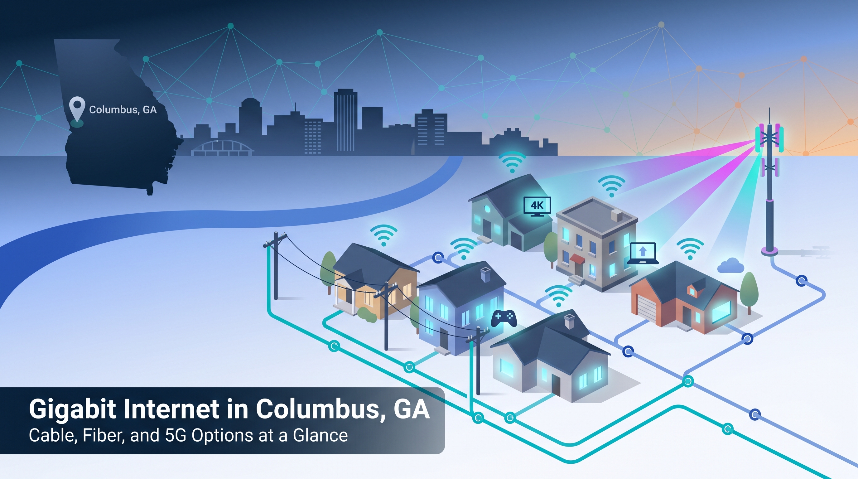 7 Best Gigabit Internet Providers in Columbus Georgia for Fast Home Internet