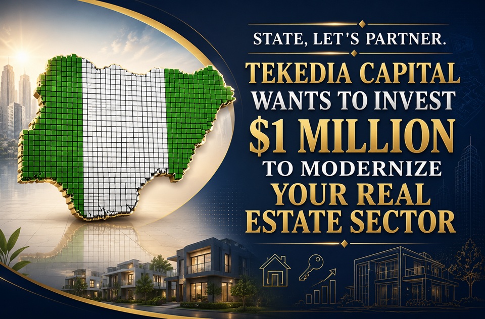 Tekedia Capital Wants to Invest $1M In Nigerian States To Modernize State Real Estate Infrastructure