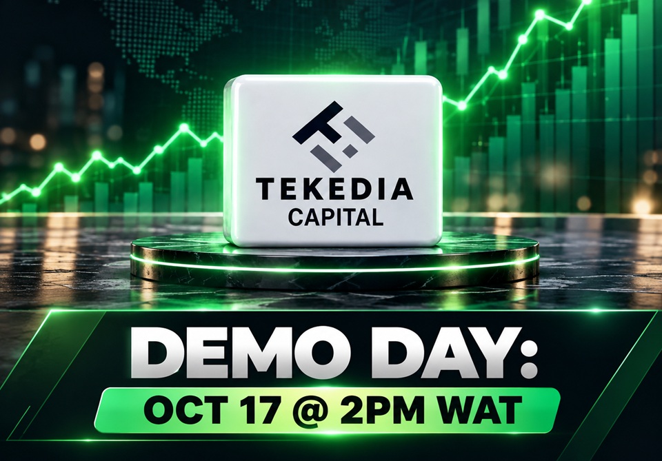 Tekedia Capital Demo Day – Saturday, October 17 @2PM WAT