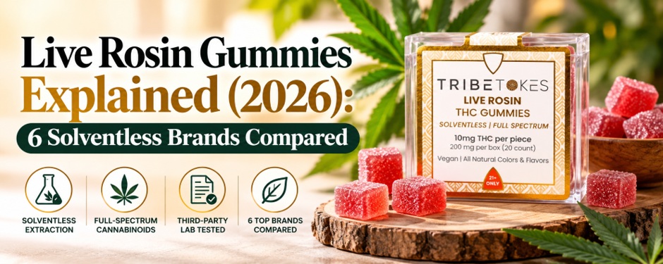 Live Rosin Gummies explained (2026): 6 Solventless Brands Compared
